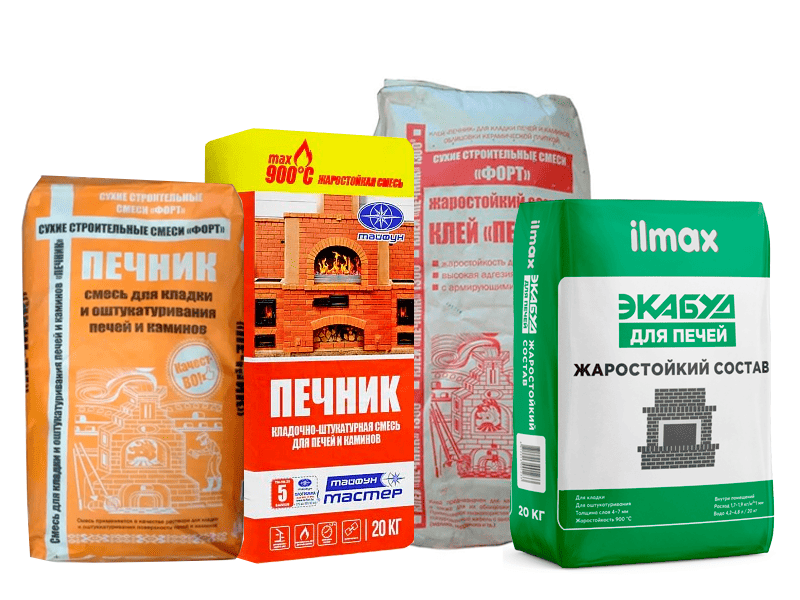 Смеси (клей) для печи и камина